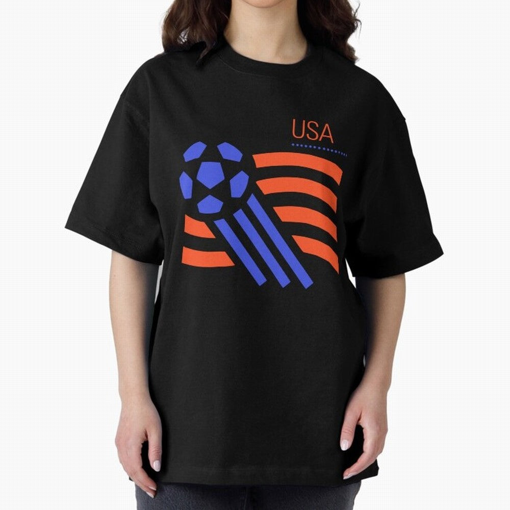 USA 1994 World Cup Soccer Retro 90s Oversized T-Shirt Bring Trophy Dreams to FIFA World Cup 2026 USA Canada Mexico Spirit, Made for England, France and Netherlands, Neymar, Haaland and Cristiano Ronaldo, Vintage Soccer Flavor, Modern Football