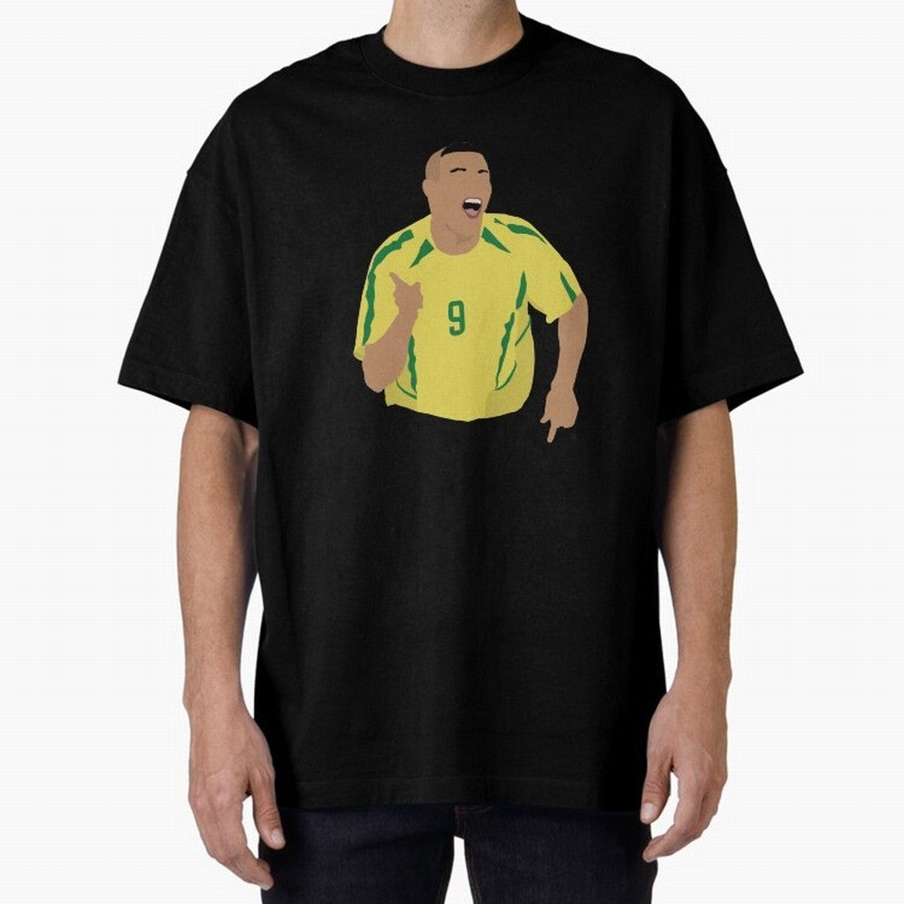 Ronaldo Oversized T-Shirt Capture the FIFA World Cup 2026 Journey through Cristiano Ronaldo, Haaland and CR7 Highlights, Brazil Pride, Classic Soccer Heritage, Championship Pressure, Fan Loyalty and International Pride; Great for Watch Parties,