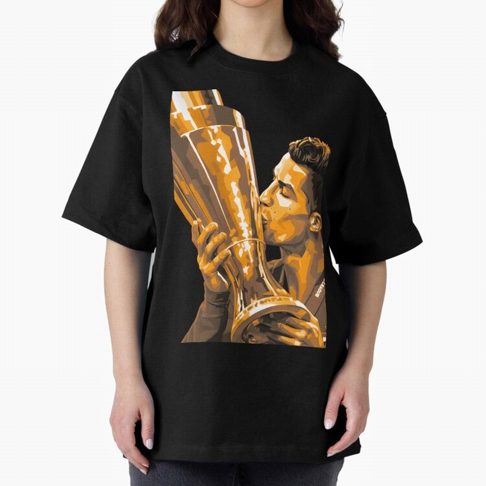 Ronaldo Oversized T-Shirt Live for the Drama of FIFA World Cup 2026 Built around Messi, Neymar and Mbappe, Brazil Energy, Football Passion, Legendary Performances, Festival Vibes and Supporter Community; Great for Watch Parties, Sports Bars, Family