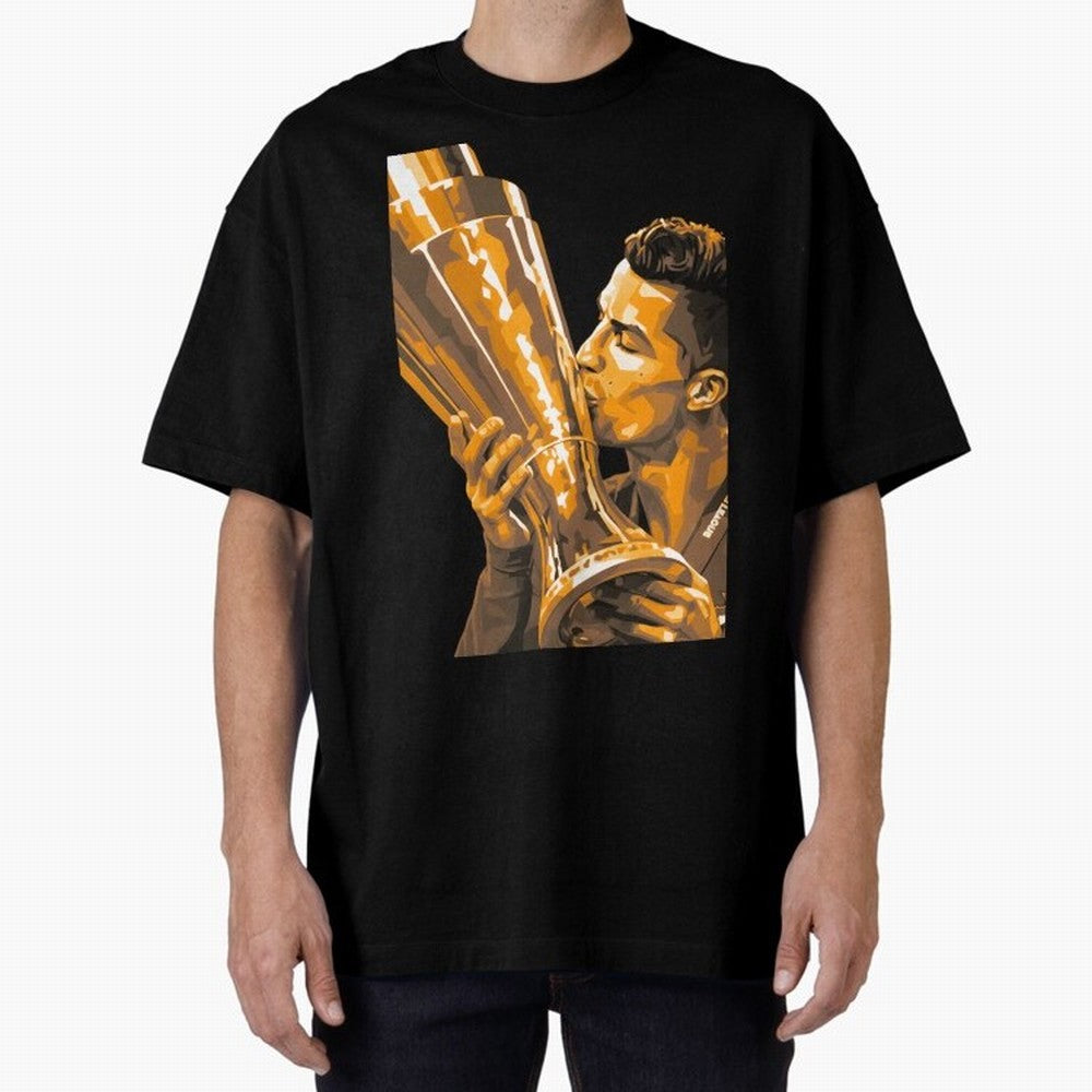 Ronaldo Oversized T-Shirt Live for the Drama of FIFA World Cup 2026 Built around Messi, Neymar and Mbappe, Brazil Energy, Football Passion, Legendary Performances, Festival Vibes and Supporter Community; Great for Watch Parties, Sports Bars, Family