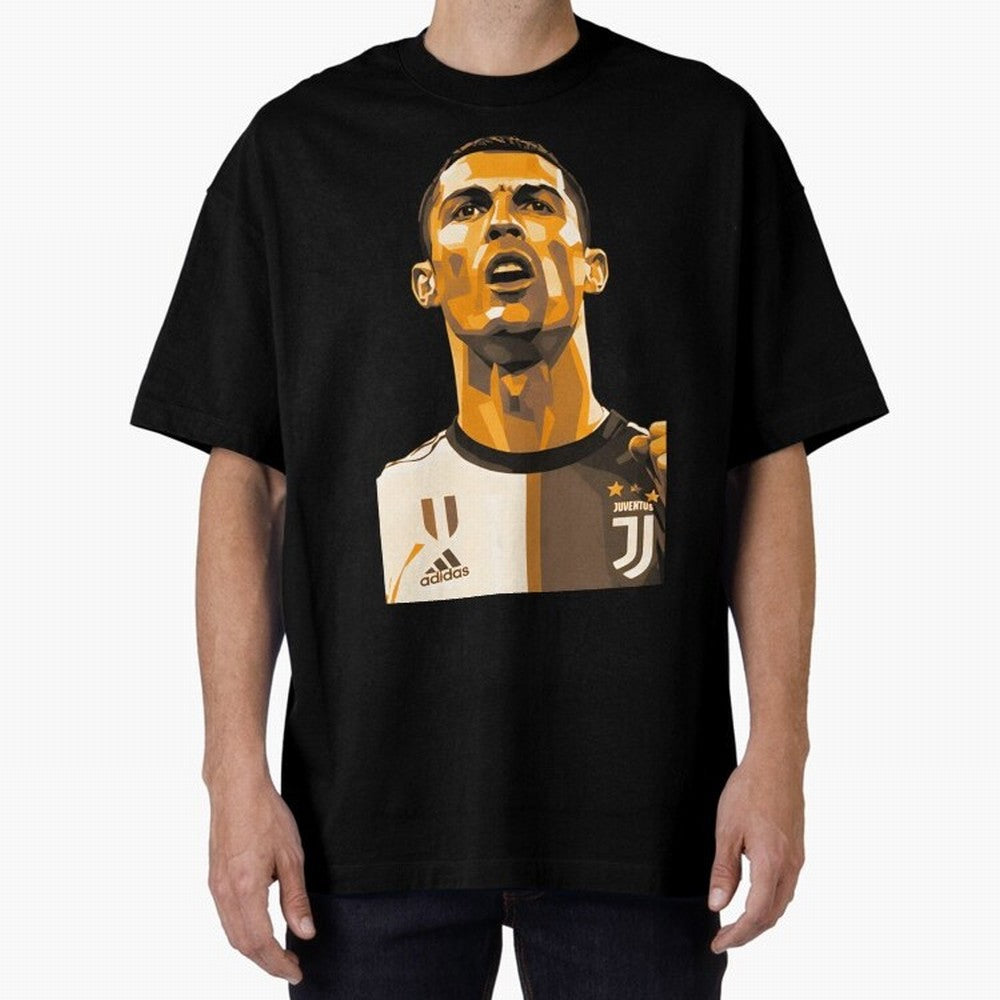 Ronaldo Oversized T-Shirt Stand with FIFA World Cup 2026 with Messi, CR7 and Mbappe, England, France and Netherlands Energy, Classic Soccer Heritage, Championship Pressure, Fan Loyalty and International Pride; Perfect for Supporters Who Want Bold
