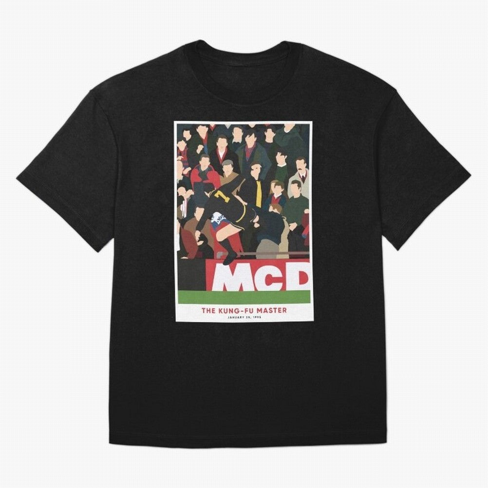 Eric Cantona The Kung-Fu Master Oversized T-Shirt Show Your Love for FIFA World Cup 2026 for Fans of Neymar, Haaland and Cristiano Ronaldo and England and Germany, Bringing Sports Nostalgia, International Competition, Famous Players and