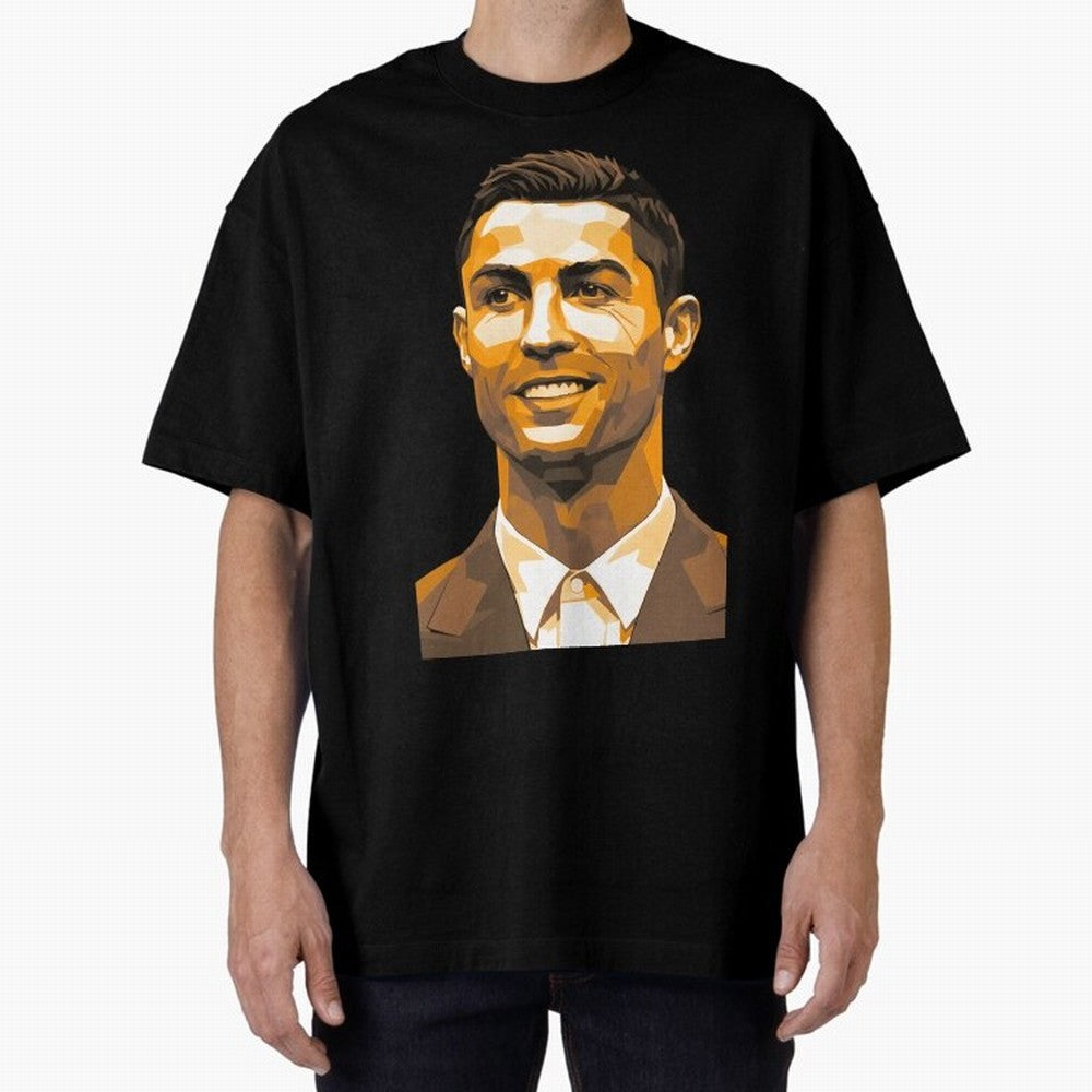 Ronaldo Oversized T-Shirt Carry National Pride through FIFA World Cup 2026 USA Canada Mexico Centered on Messi, CR7 and Mbappe, Portugal Energy, Global Supporter Spirit, Legendary Goals, National Colors and Tournament Celebration; Ideal for Fans