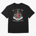 All I Want For Christmas Is Siuuu CR7 fans Christian Ronaldo Xmas Oversized T-Shirt Capture FIFA World Cup 2026 for Fans of Messi and Argentina and Brazil, Bringing Football Festival Excitement, Trophy Ambitions, Country Rivalries and Star Player
