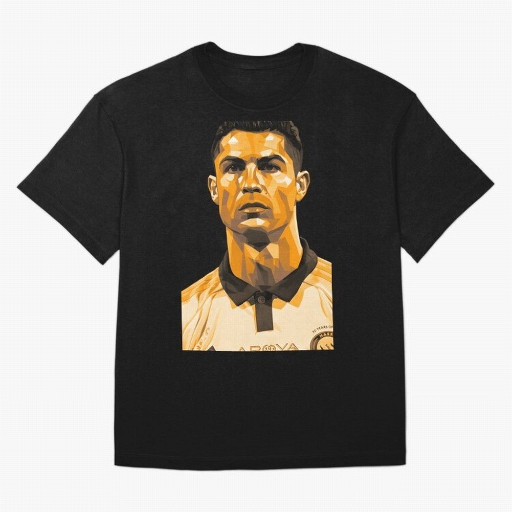 Ronaldo Oversized T-Shirt Follow the Road to FIFA World Cup 2026 Group Stage Capturing CR7 and Messi, England Energy, Championship Spirit, Famous Goals, Roaring Crowds and International Football Unity; Great for Watch Parties, Sports Bars, Family