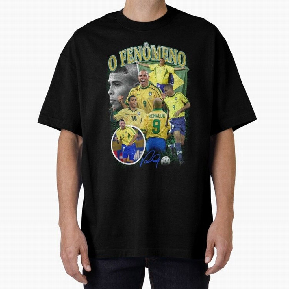 O Fenomeno Ronaldo Oversized T-Shirt Make Your Look Match Global Football Passion for FIFA World Cup 2026 Group Stage, Built around Messi, England, France and Netherlands, Soccer Culture, Superstar Moments, National Team Dreams and Competitive
