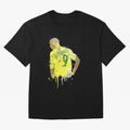 Ronaldo Brazil Legend Art Oversized T-Shirt Celebrate the Magic of FIFA World Cup 2026 USA Canada Mexico Celebrating Haaland and Mbappe, Brazil, Portugal and Argentina Energy, Goal Celebration Energy, Supporter Heritage, Football Icons and