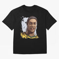 Illustration Ronaldinho Art Oversized T-Shirt Bring Global Tournament Vibes to Global Football Passion for FIFA World Cup 2026 Group Stage, Celebrating Messi and Cristiano Ronaldo, Portugal, Football Festival Excitement, Trophy Ambitions, Country