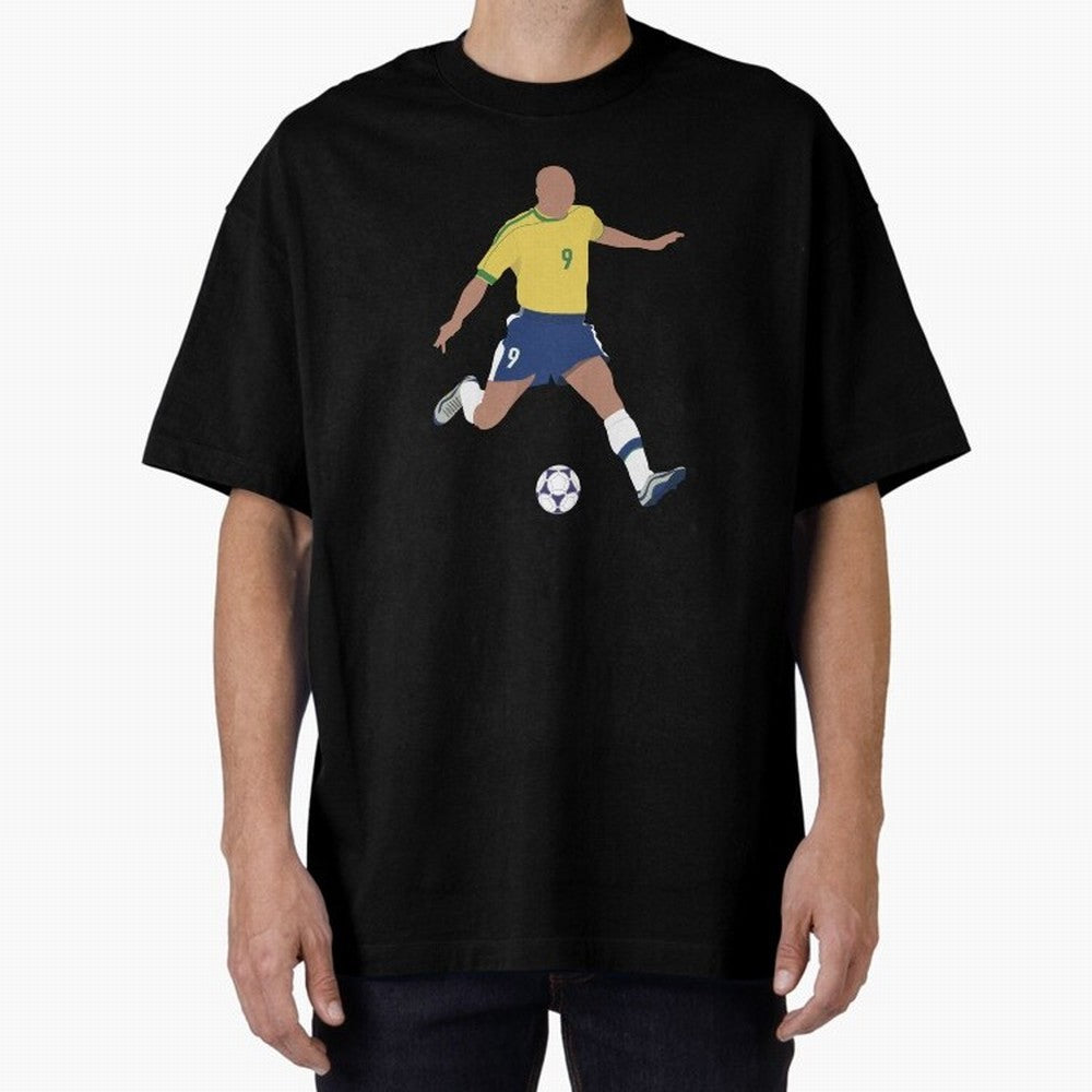Ronaldo Lu¨ªs Naz¨¢rio de Lima - R9 Oversized T-Shirt Enjoy the Biggest Football Party of FIFA World Cup 2026 Highlighting Mbappe, Brazil Energy, Goal Celebration Energy, Supporter Heritage, Football Icons and Worldwide Tournament Joy; Ideal for