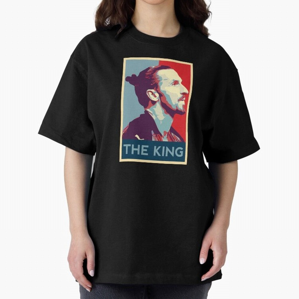 Ibrahimovic Hope Poster Oversized T-Shirt Turn Up for FIFA World Cup 2026 Filled with CR7 and Messi, England, France and Netherlands Energy, Classic Soccer Heritage, Championship Pressure, Fan Loyalty and International Pride; Perfect for Supporters