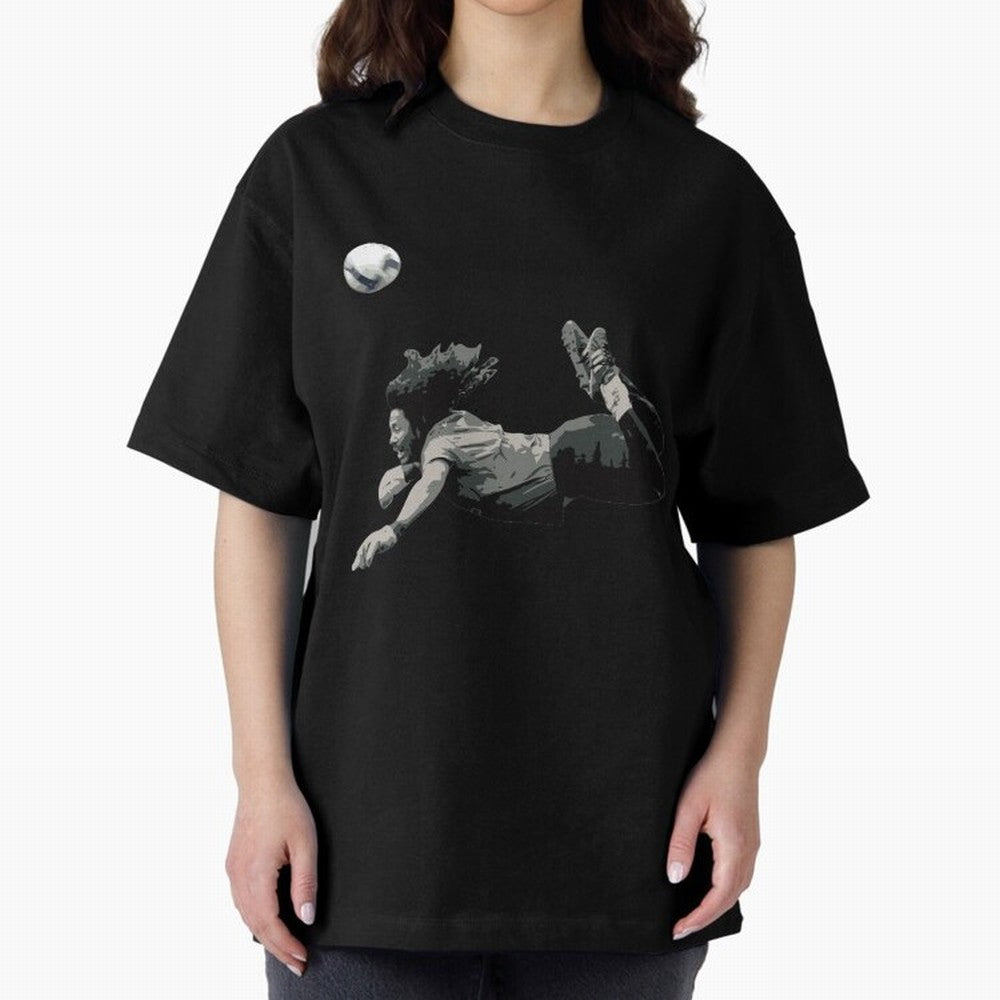 Rene Higuitas Scorpion kick35 Oversized T-Shirt Follow the Final Road of the FIFA World Cup 2026 Group Stage Journey through Mbappe Highlights, Spain and Netherlands Pride, Championship Spirit, Famous Goals, Roaring Crowds and International