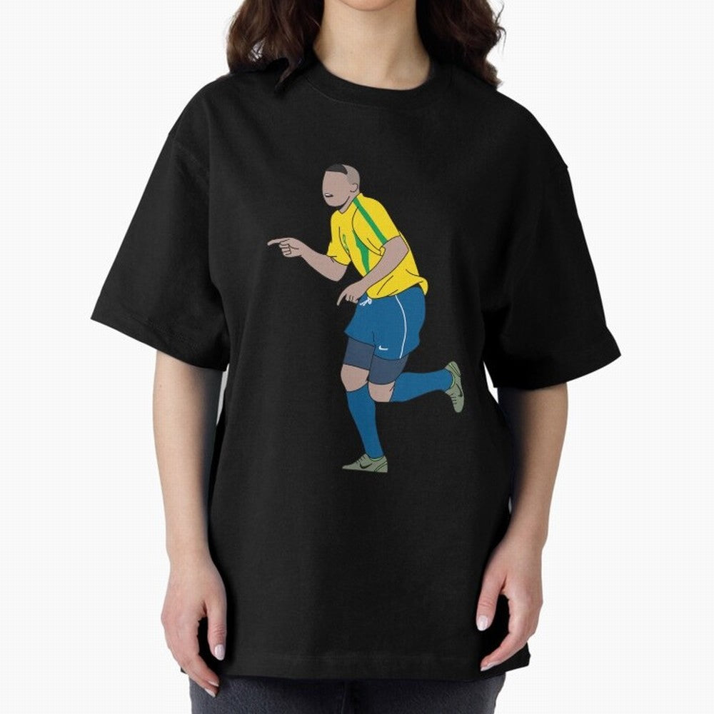 Ronaldo R9 Brazil (2002 WC) Oversized T-Shirt Celebrate National Team Dreams in FIFA World Cup 2026 Made for Messi and Cristiano Ronaldo, Brazil, Portugal and Argentina Energy, Fan Favorite Moments, National Team Passion, Big Match Drama and Soccer