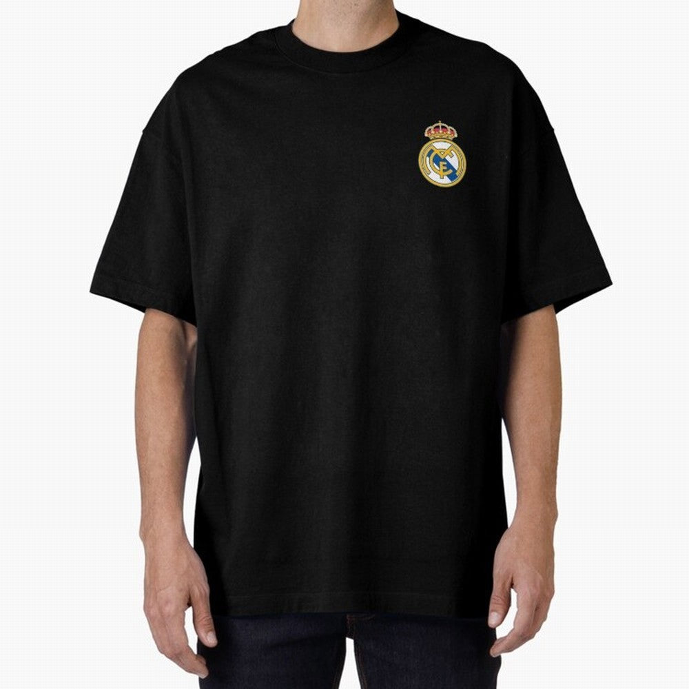 Madrid Football Logo Oversized T-Shirt Elevate FIFA World Cup 2026 Group Stage for Fans of Haaland and Spain and Netherlands, Bringing Classic Soccer Heritage, Championship Pressure, Fan Loyalty and International Pride; Ideal for Football Dads,