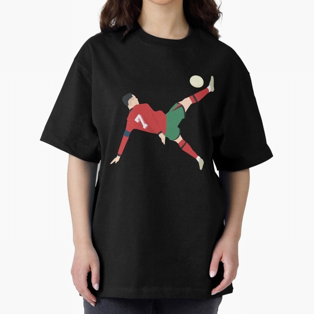 Cristiano Ronaldo CR7 Portugal Oversized T-Shirt Make Every Match About FIFA World Cup 2026 USA Canada Mexico Spirit, Highlighting England, Mbappe and Neymar, Champion Mindset, Group Stage Buzz, Knockout Tension and Passionate Fan Culture; Perfect