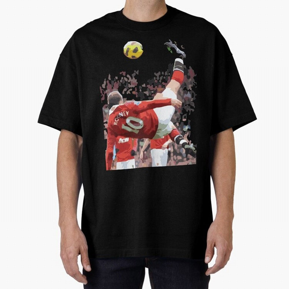 WAYNE ROONEY Oversized T-Shirt Share the Excitement of Global Football Passion for FIFA World Cup 2026, Celebrating Neymar, Spain, Vintage Soccer Flavor, Modern Football Stars, National Flags and Final Night Emotion; Ideal for Football Dads,