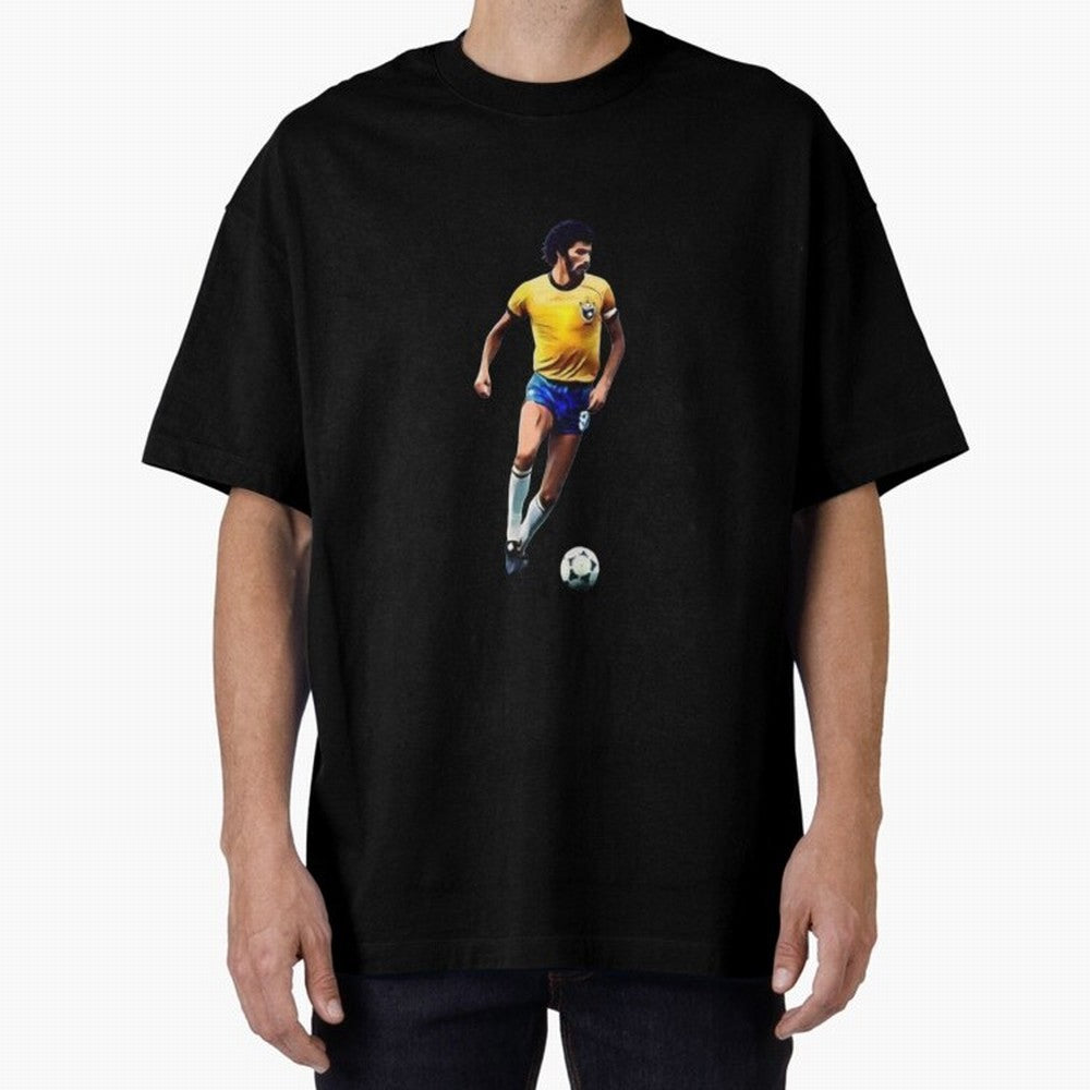 Legends of The Beautiful Game Cartoon Collection Legends Socrates Cartoon Artwork9 Oversized T-Shirt Celebrate Fan Culture around the FIFA World Cup 2026 Journey through Neymar, Haaland and Cristiano Ronaldo Highlights, Portugal, Spain and Germany