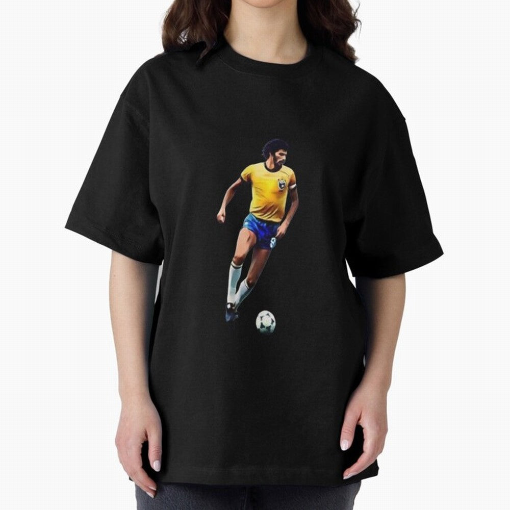 Legends of The Beautiful Game Cartoon Collection Legends Socrates Cartoon Artwork9 Oversized T-Shirt Celebrate Fan Culture around the FIFA World Cup 2026 Journey through Neymar, Haaland and Cristiano Ronaldo Highlights, Portugal, Spain and Germany