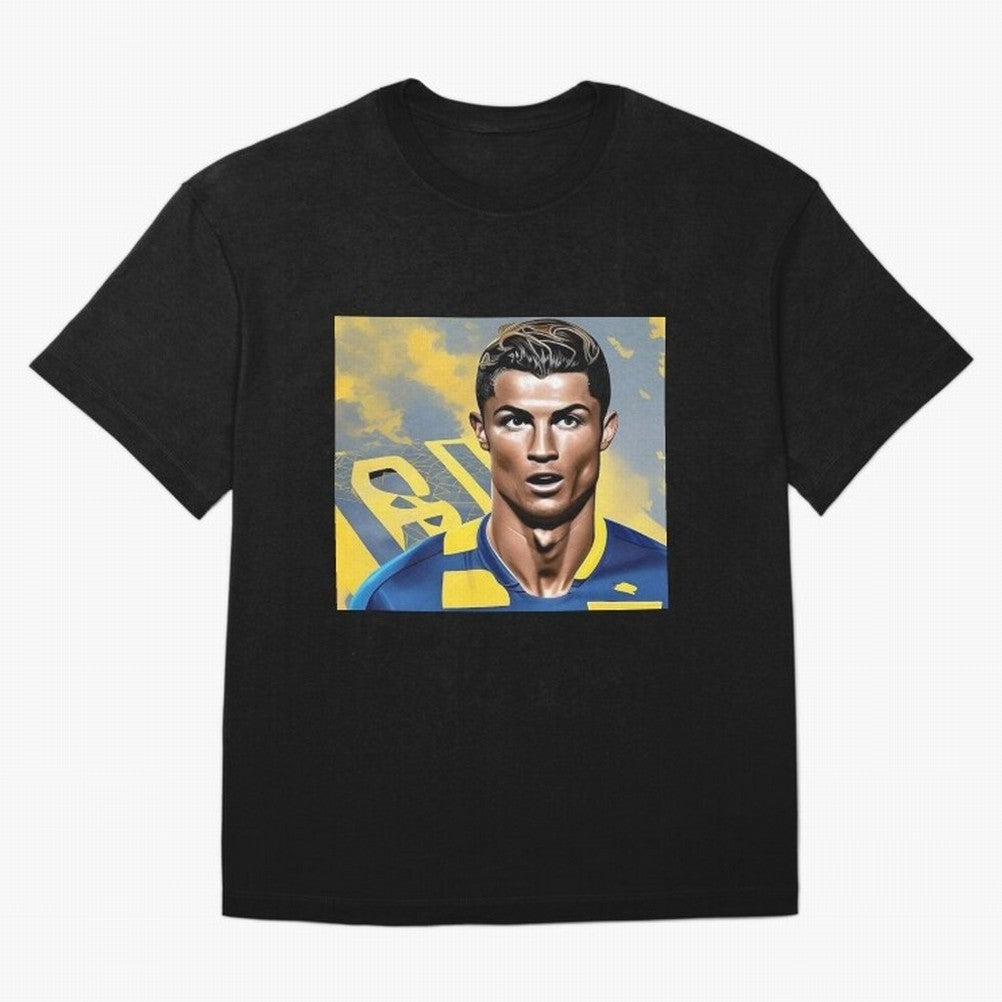 Ronaldo al nassr Oversized T-Shirt Live for the Drama of FIFA World Cup 2026 USA Canada Mexico for Fans of Neymar and England, France and Netherlands, Bringing Sports Nostalgia, International Competition, Famous Players and Unforgettable Victories;