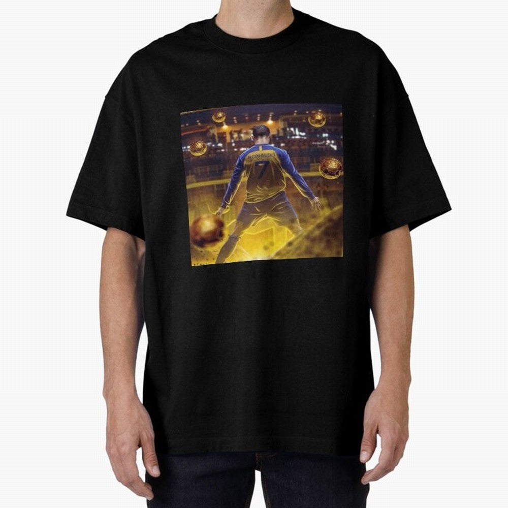 Ronaldo al nassr Oversized T-Shirt Make Your Look Match Match Day Hype around FIFA World Cup 2026 USA Canada Mexico, Haaland, Brazil, Portugal and Argentina, Classic Soccer Heritage, Championship Pressure, Fan Loyalty and International Pride; Built
