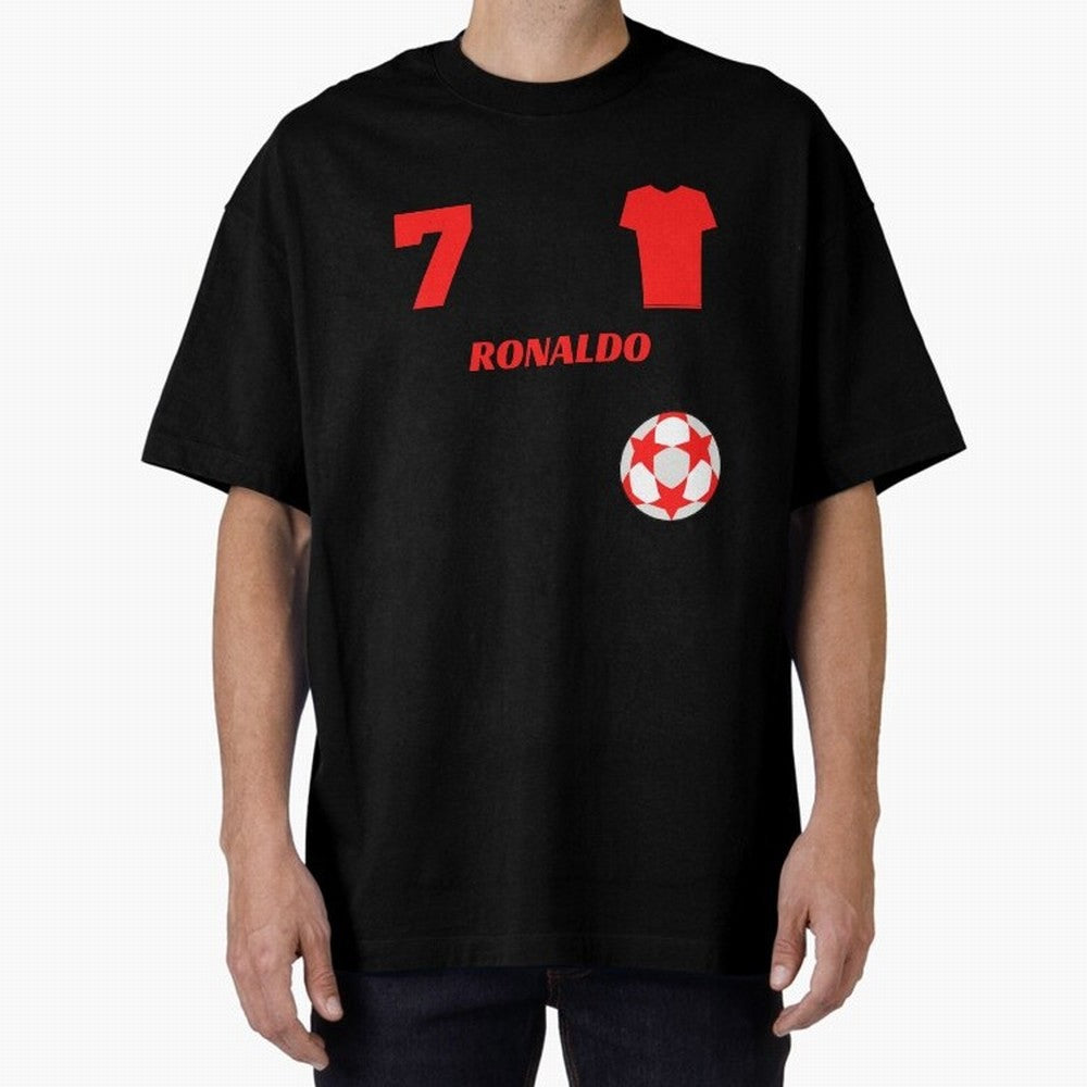 Ronaldo 7 - Man U Back to Manchester Oversized T-Shirt Celebrate the Stars of FIFA World Cup 2026 Group Stage for Fans of Neymar and Germany, Bringing Goal Celebration Energy, Supporter Heritage, Football Icons and Worldwide Tournament Joy; Perfect