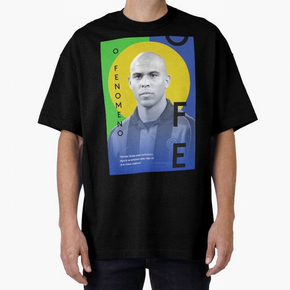 O Phenomenon Oversized T-Shirt Join the Countdown to Global Football Passion for FIFA World Cup 2026 Group Stage, with Messi and Cristiano Ronaldo, England, Stadium Chants, National Pride, Trophy Dreams and Unforgettable Football Memories; Great