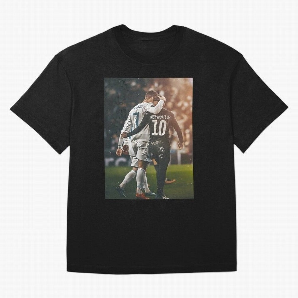 Neymar and Ronaldo Poster	 Oversized T-Shirt Represent FIFA World Cup 2026 Group Stage Featuring Cristiano Ronaldo, Argentina and Brazil Energy, Champion Mindset, Group Stage Buzz, Knockout Tension and Passionate Fan Culture; Ideal for Football