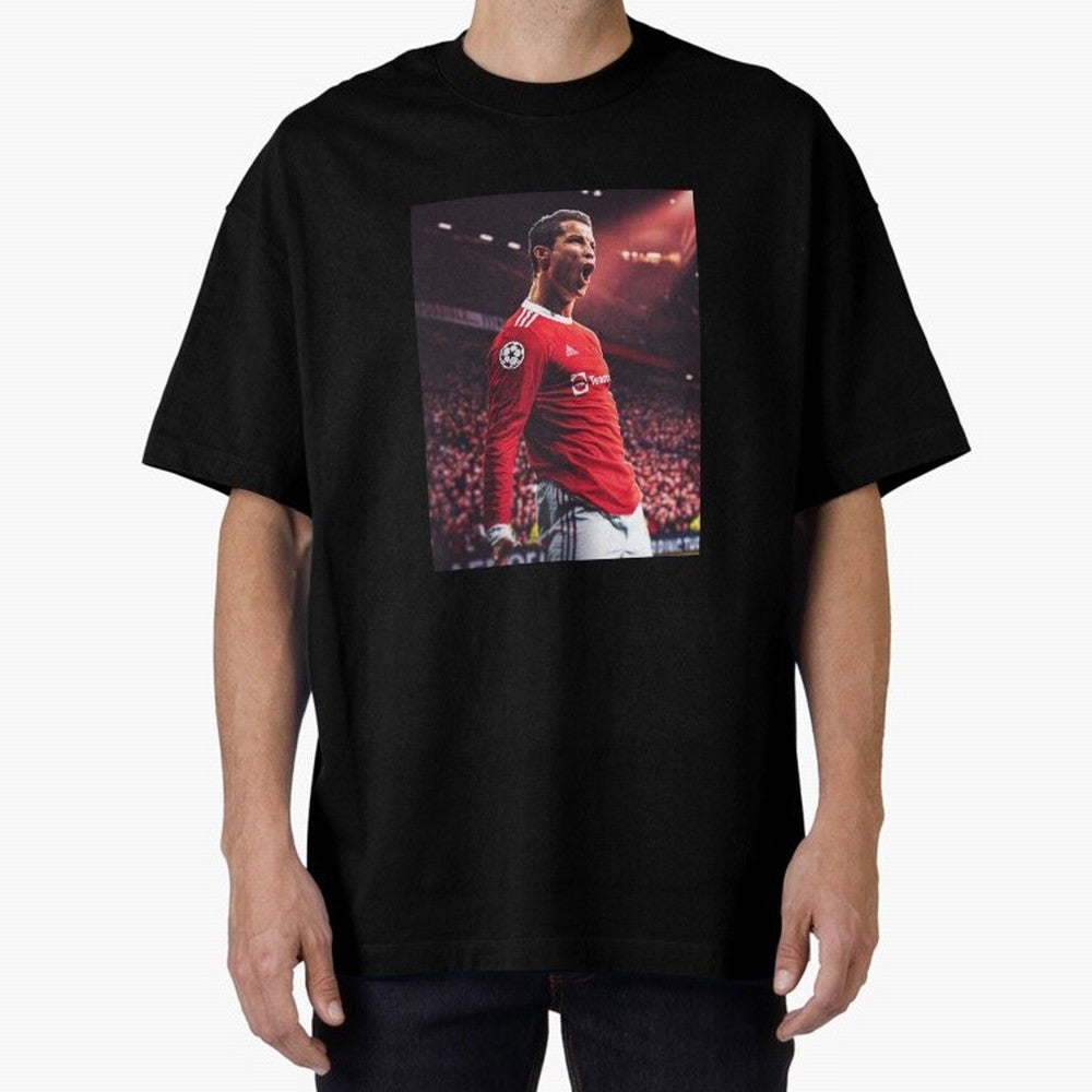 Cristiano Ronaldo CR7 Manchester Home 202122,Ronaldo Gifts, Ronaldo Best Selling , Ronaldo Top Item Oversized T-Shirt Show Your Tournament Heart for FIFA World Cup 2026 USA Canada Mexico for Fans of Mbappe and Spain and Netherlands, Bringing Game