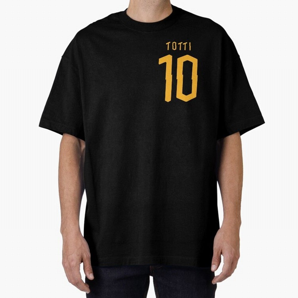 Totti 2020 Oversized T-Shirt Bring World Football Passion into FIFA World Cup 2026 Spirit, Capturing Portugal, Haaland, Football Passion, Legendary Performances, Festival Vibes and Supporter Community; Made for Die Hard Supporters, Soccer Lovers,