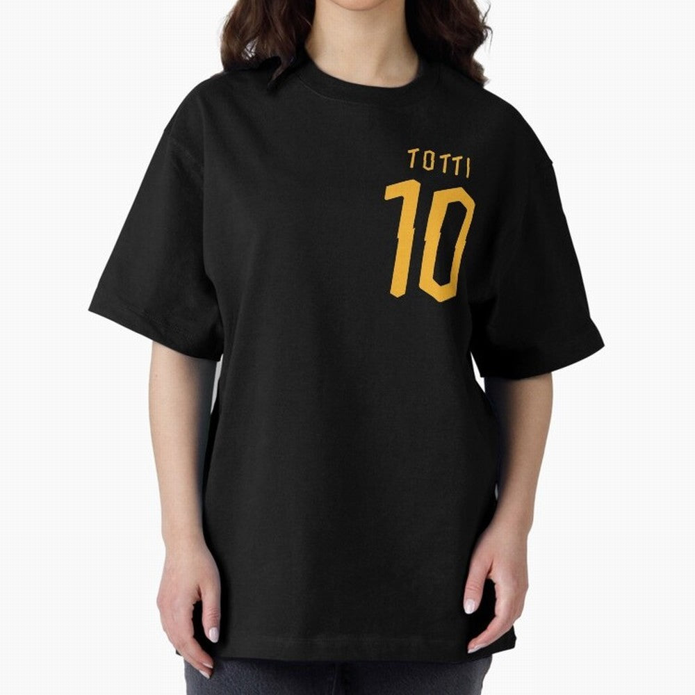 Totti 2020 Oversized T-Shirt Bring World Football Passion into FIFA World Cup 2026 Spirit, Capturing Portugal, Haaland, Football Passion, Legendary Performances, Festival Vibes and Supporter Community; Made for Die Hard Supporters, Soccer Lovers,