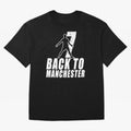 Men Back to manchester, Welcome to manchester Oversized T-Shirt Represent Football Lovers during FIFA World Cup 2026 USA Canada Mexico for Fans of Messi and Cristiano Ronaldo and Netherlands, Bringing Fan Favorite Moments, National Team Passion,