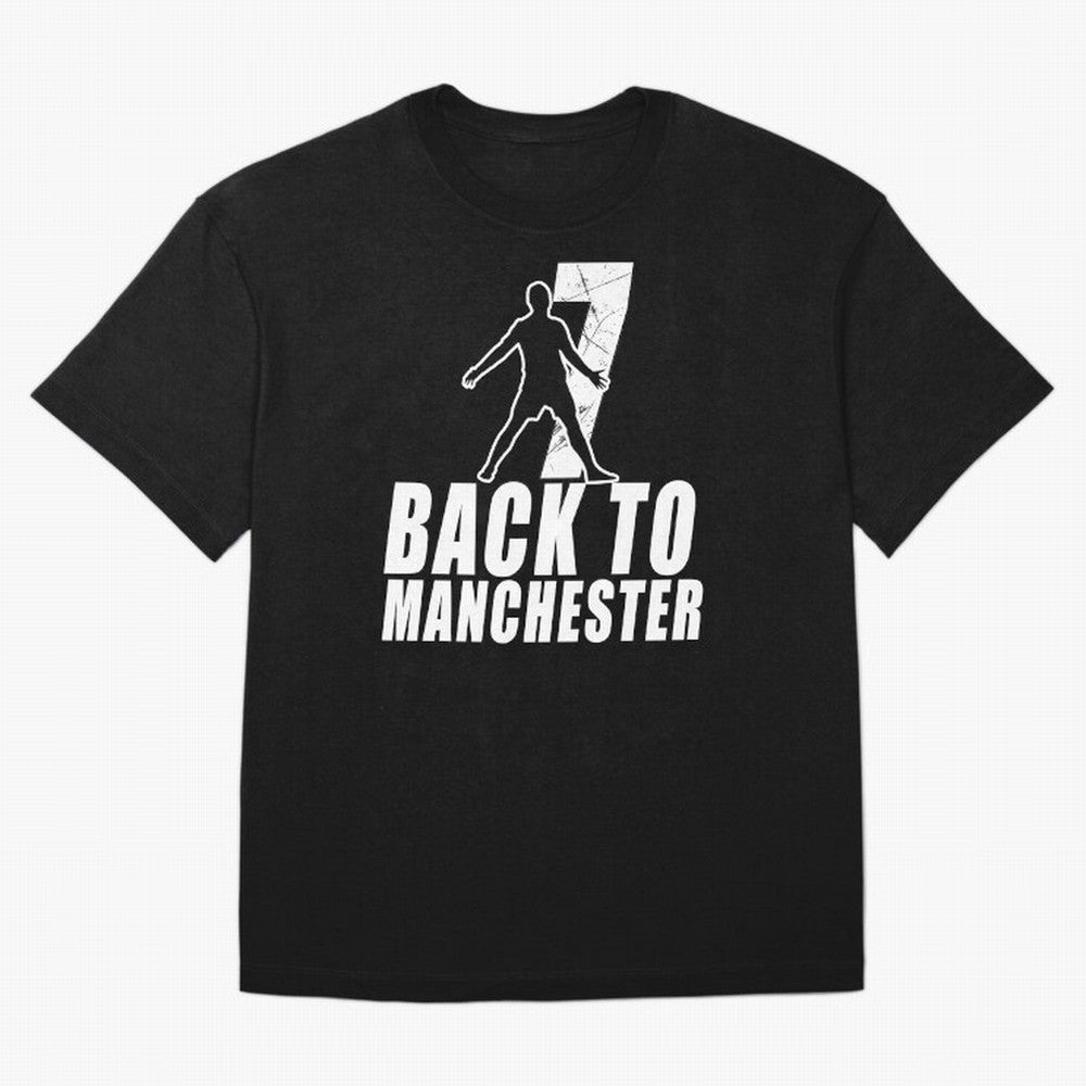Men Back to manchester, Welcome to manchester Oversized T-Shirt Represent Football Lovers during FIFA World Cup 2026 USA Canada Mexico for Fans of Messi and Cristiano Ronaldo and Netherlands, Bringing Fan Favorite Moments, National Team Passion,