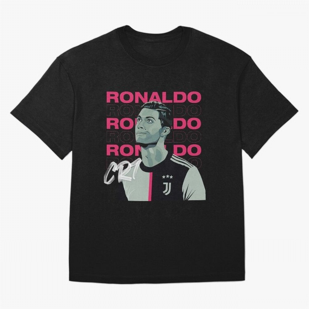 Ronaldo Oversized T-Shirt Keep Football History Alive during Global Football Passion for FIFA World Cup 2026 USA Canada Mexico, Built around Messi and Cristiano Ronaldo, Brazil, Championship Spirit, Famous Goals, Roaring Crowds and International