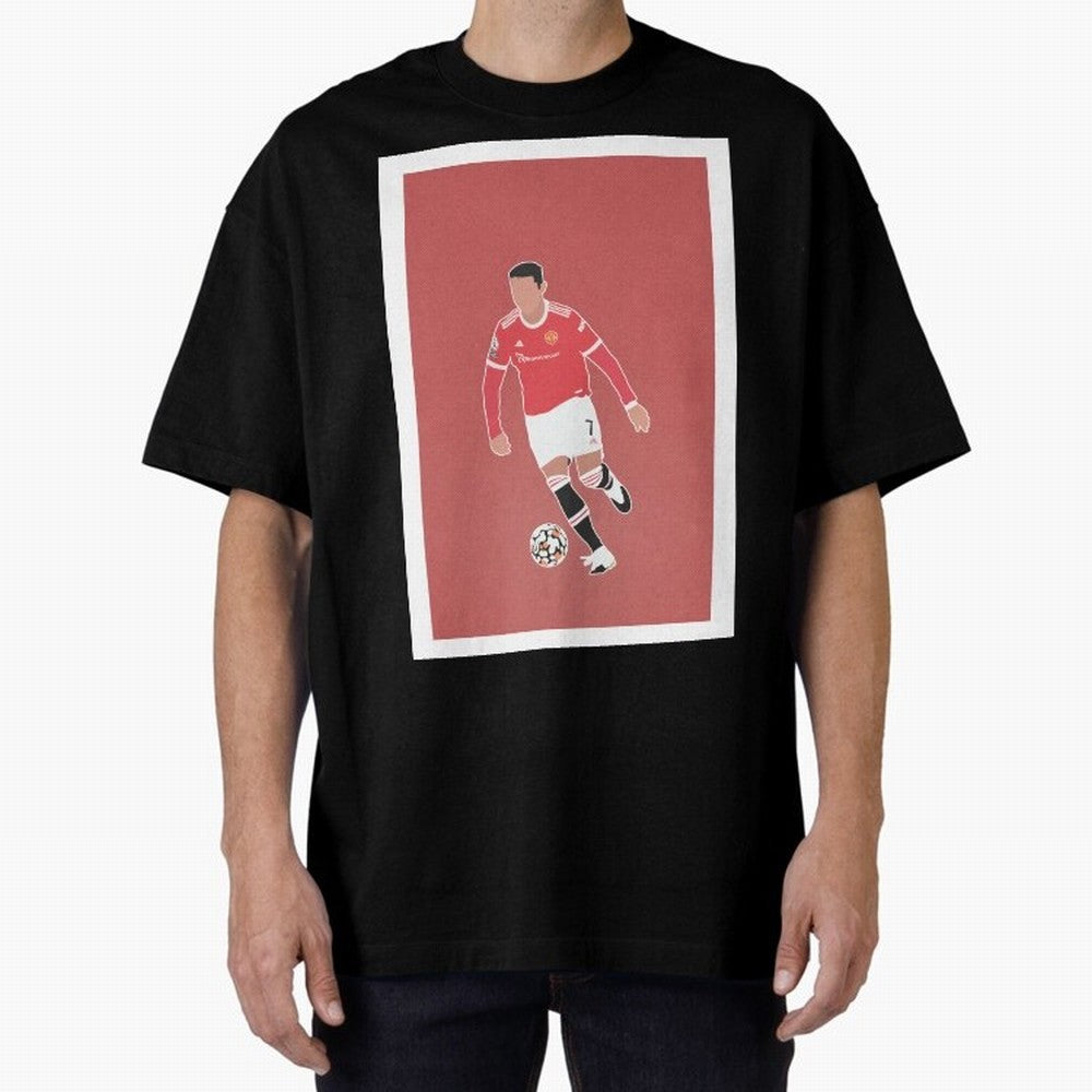 Cristiano Ronaldo 2 Oversized T-Shirt Bring Retro Soccer Energy to the FIFA World Cup 2026 Group Stage Journey through Mbappe Highlights, Argentina Pride, Supporter Pride, Iconic Celebrations, Legendary Names and Global Match Day Energy; Perfect