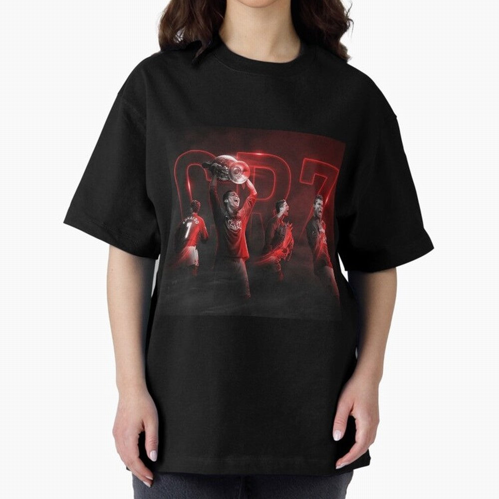 Cristiano Ronaldo in Manchester United Oversized T-Shirt Discover Match Day Hype around FIFA World Cup 2026 USA Canada Mexico, Neymar, Germany, Soccer Culture, Superstar Moments, National Team Dreams and Competitive Fire; Ideal for Passionate Fans