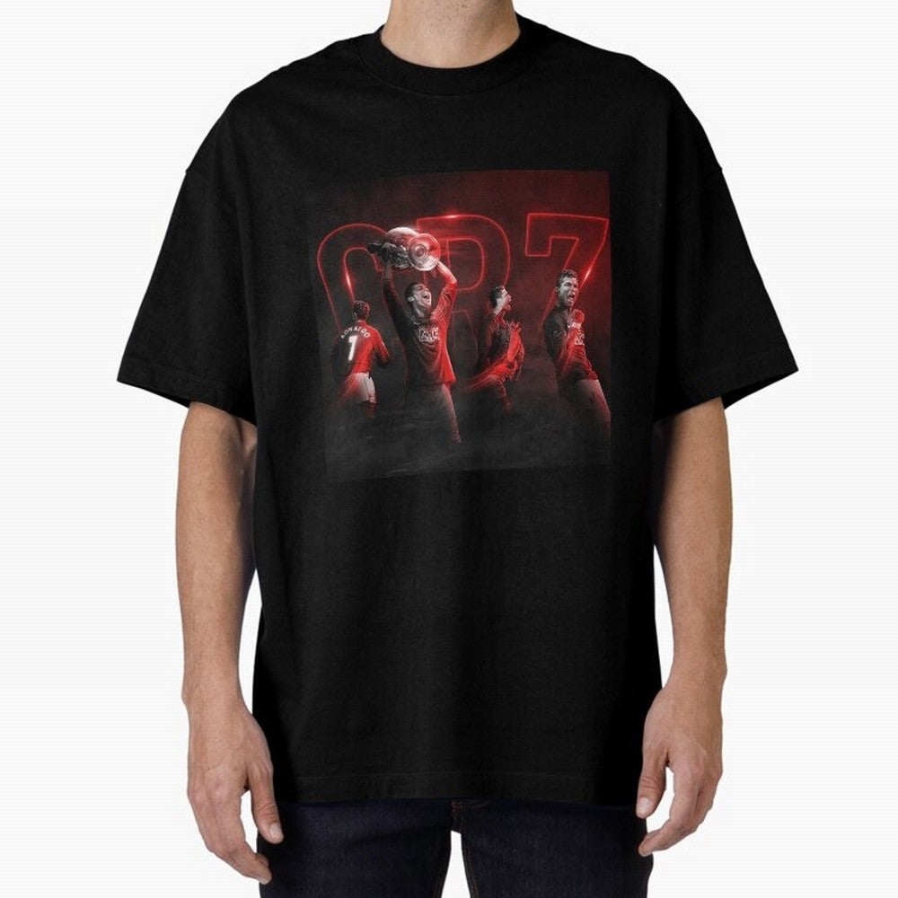 Cristiano Ronaldo in Manchester United Oversized T-Shirt Discover Match Day Hype around FIFA World Cup 2026 USA Canada Mexico, Neymar, Germany, Soccer Culture, Superstar Moments, National Team Dreams and Competitive Fire; Ideal for Passionate Fans