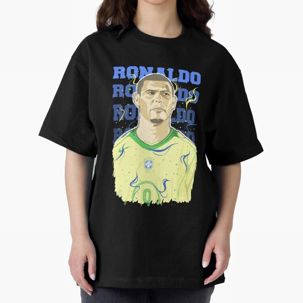 Ronaldo Oversized T-Shirt Support Your Favorite Stars during FIFA World Cup 2026 USA Canada Mexico for Fans of Mbappe and Neymar and Spain, Bringing Football History, Final Match Energy, Crowd Noise and Once in a Lifetime Moments; Made for