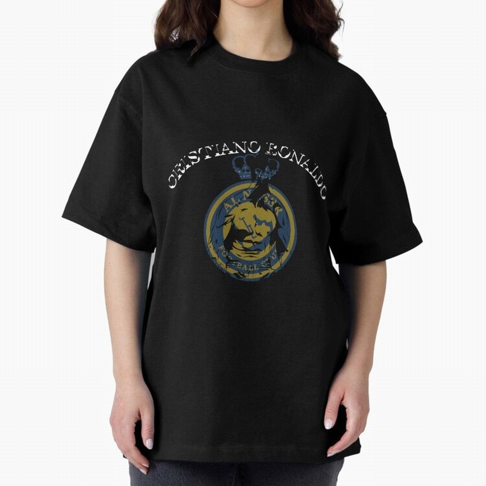 Ronaldo CR7 al nassr Oversized T-Shirt Show Your Tournament Heart for FIFA World Cup 2026 USA Canada Mexico for Fans of Mbappe and Spain and Netherlands, Bringing Game Day Rituals, Football Legends, Country Pride and the Road to the Final; Made for