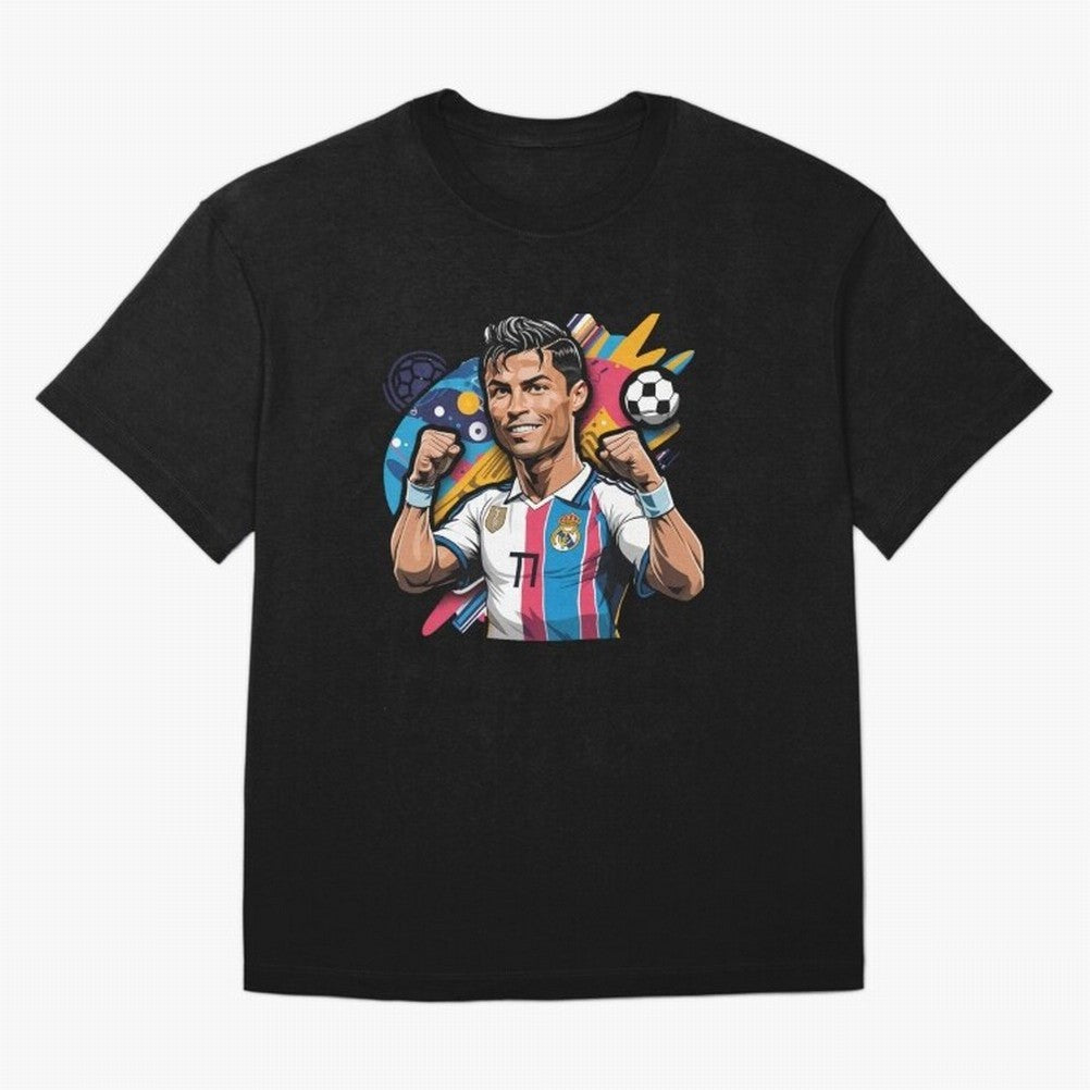 Cristiano Ronaldo cr7 Oversized T-Shirt Represent the Passion of Match Day Hype around FIFA World Cup 2026 Group Stage, Messi, France and Portugal, Stadium Chants, National Pride, Trophy Dreams and Unforgettable Football Memories; Perfect for