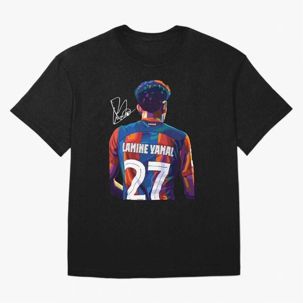 Lamine Yamal Football Player Wpap Art Oversized T-Shirt Honor Football Greatness during FIFA World Cup 2026 Made for Cristiano Ronaldo, Haaland and CR7, Spain Energy, Tournament Hype, Historic Matchups, Family Viewing Parties and Global Sports