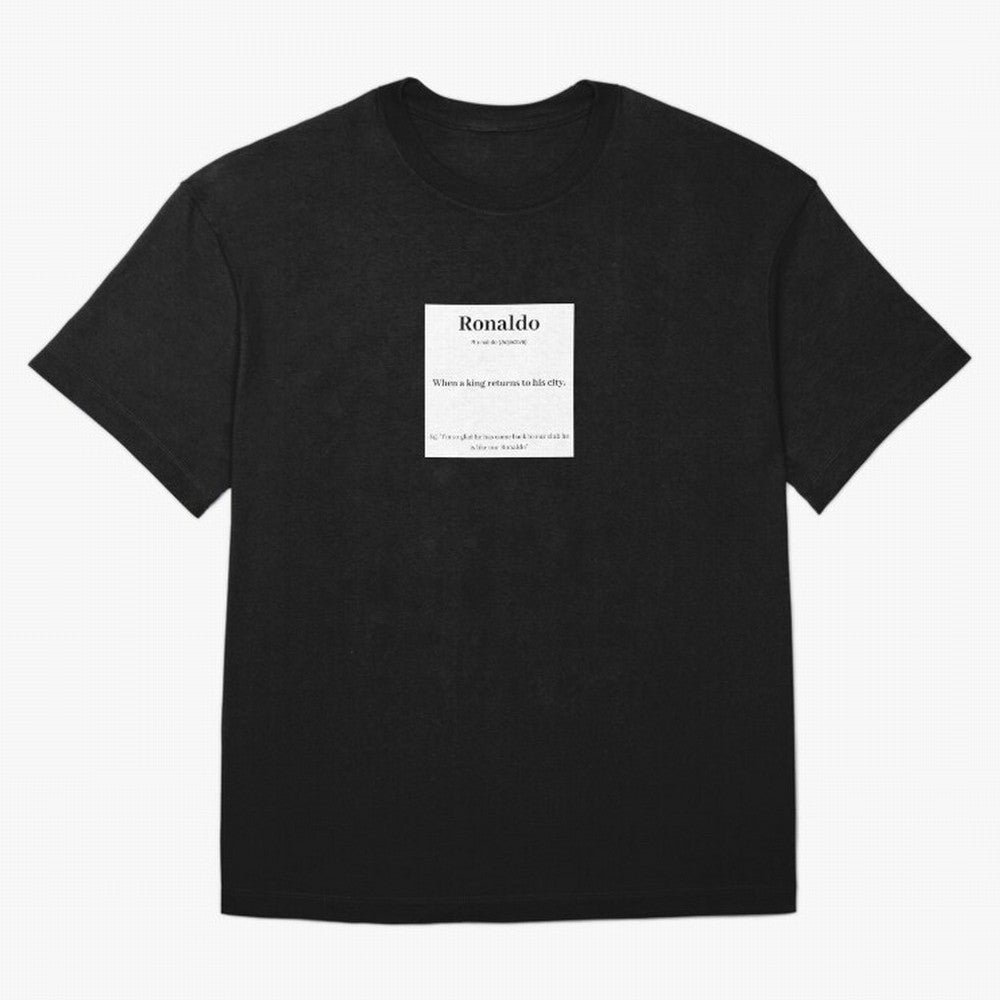 Ronaldo Football Definition - Funny Gift For Football Lovers Sticker Sticker Oversized T-Shirt Remember Iconic Moments from Match Day Hype around FIFA World Cup 2026 USA Canada Mexico, Neymar, Haaland and Cristiano Ronaldo, Argentina, France and