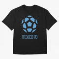 Retro World Cup 70 Logo Oversized T-Shirt Show Your Tournament Heart for FIFA World Cup 2026 USA Canada Mexico for Fans of Messi and Spain, Bringing Football Passion, Legendary Performances, Festival Vibes and Supporter Community; Ideal for