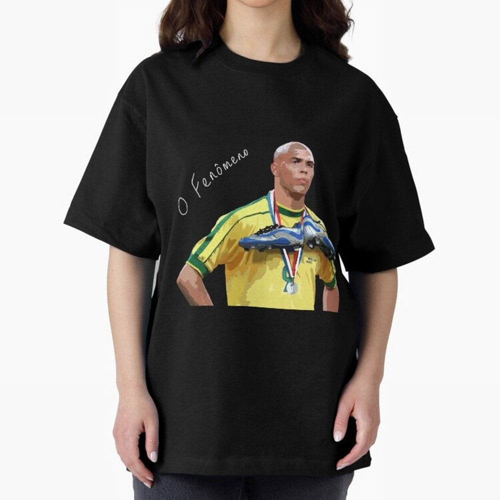 Ronaldo Il Fenomeno Oversized T-Shirt Discover Match Day Hype around FIFA World Cup 2026 USA Canada Mexico, Messi, CR7 and Mbappe, Argentina and Brazil, Game Day Rituals, Football Legends, Country Pride and the Road to the Final; Ideal for