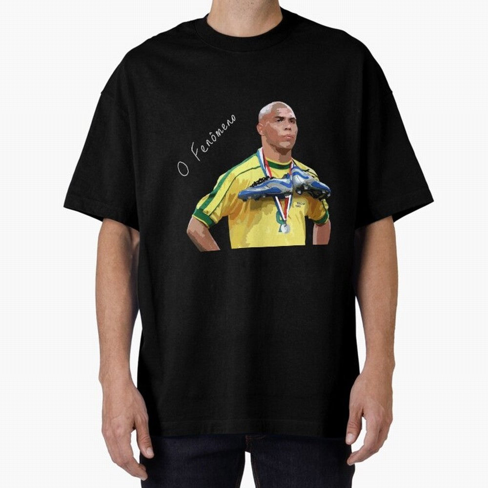 Ronaldo Il Fenomeno Oversized T-Shirt Discover Match Day Hype around FIFA World Cup 2026 USA Canada Mexico, Messi, CR7 and Mbappe, Argentina and Brazil, Game Day Rituals, Football Legends, Country Pride and the Road to the Final; Ideal for