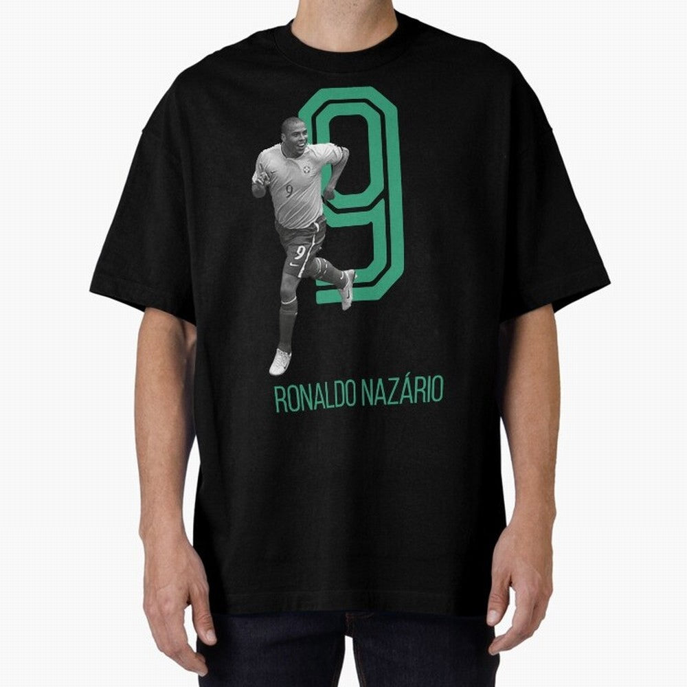Ronaldo Naz¨¢rio Retro Oversized T-Shirt Show Your Stadium Side during FIFA World Cup 2026 Group Stage for Fans of Cristiano Ronaldo, Haaland and CR7 and England, France and Netherlands, Bringing Classic Soccer Heritage, Championship Pressure, Fan