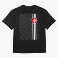 Manchester United 2017/18 3rd Kit Jersey Pattern Oversized T-Shirt Celebrate the Stars of Global Football Passion for FIFA World Cup 2026, Filled with CR7 and Messi, England, France and Netherlands, Supporter Pride, Iconic Celebrations, Legendary