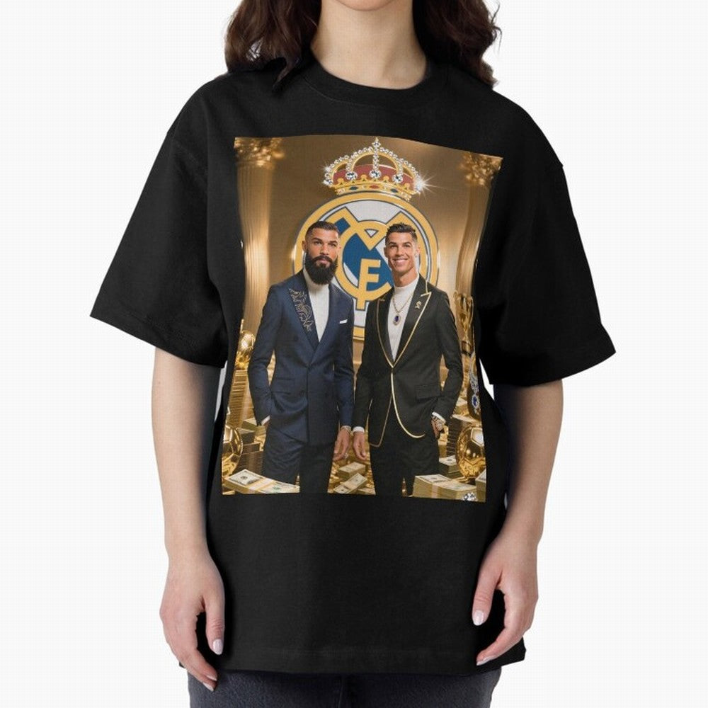 Viking Stars Oversized T-Shirt Celebrate Global Football Passion for FIFA World Cup 2026 Group Stage, Driven by Messi, CR7 and Mbappe, Portugal, Stadium Memories, Football Loyalty, International Chants and Championship Tradition; Great for