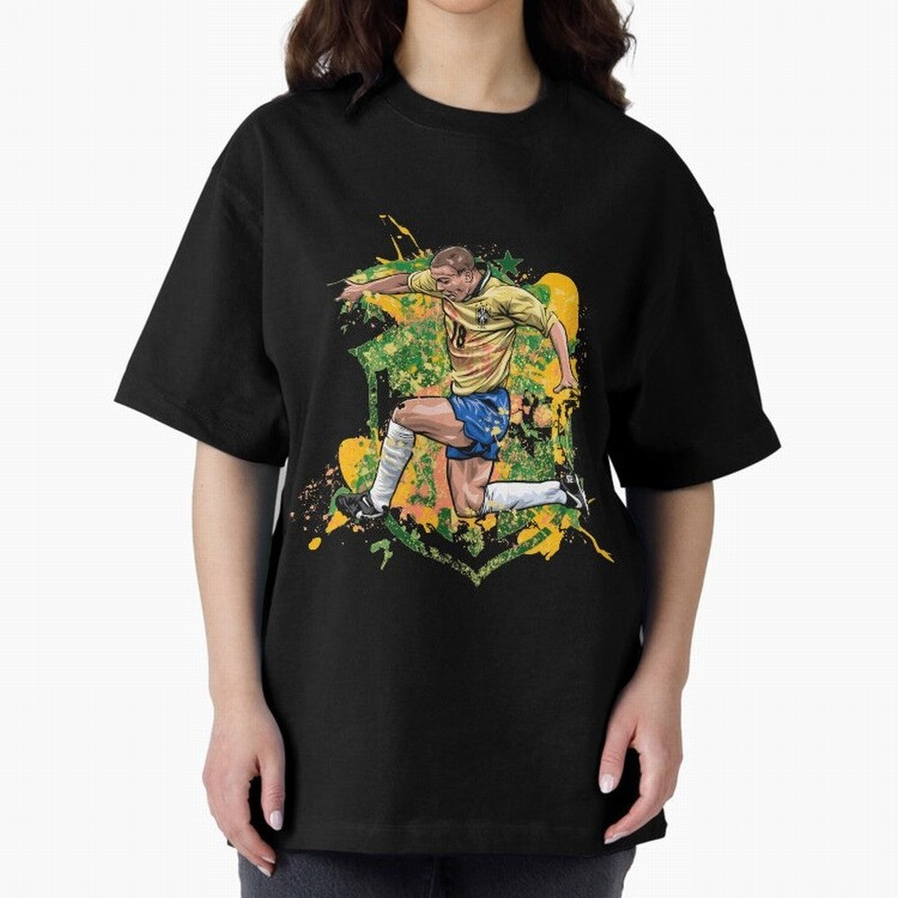 Ronaldo Nazario de Lima - Fenomeno do Brasil Oversized T-Shirt Treasure the FIFA World Cup 2026 Journey through Neymar Highlights, Argentina Pride, Soccer Culture, Superstar Moments, National Team Dreams and Competitive Fire; Perfect for Fans,