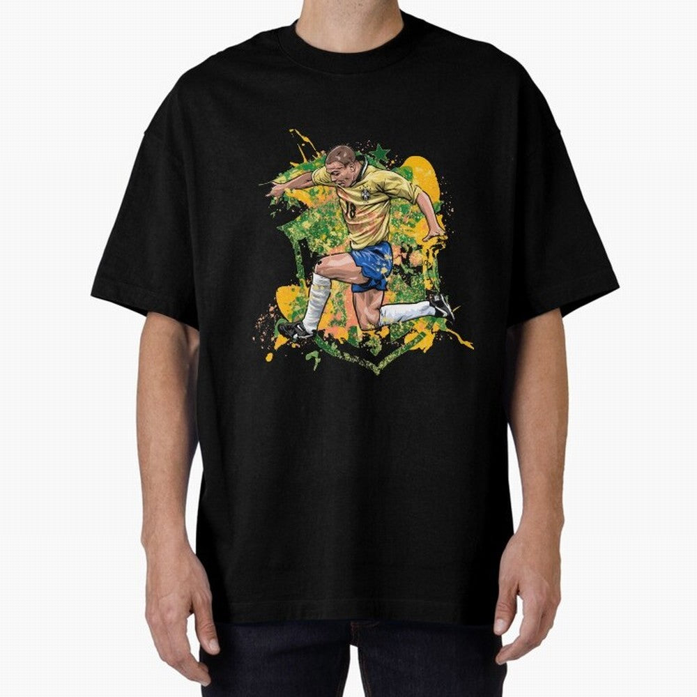 Ronaldo Nazario de Lima - Fenomeno do Brasil Oversized T-Shirt Treasure the FIFA World Cup 2026 Journey through Neymar Highlights, Argentina Pride, Soccer Culture, Superstar Moments, National Team Dreams and Competitive Fire; Perfect for Fans,