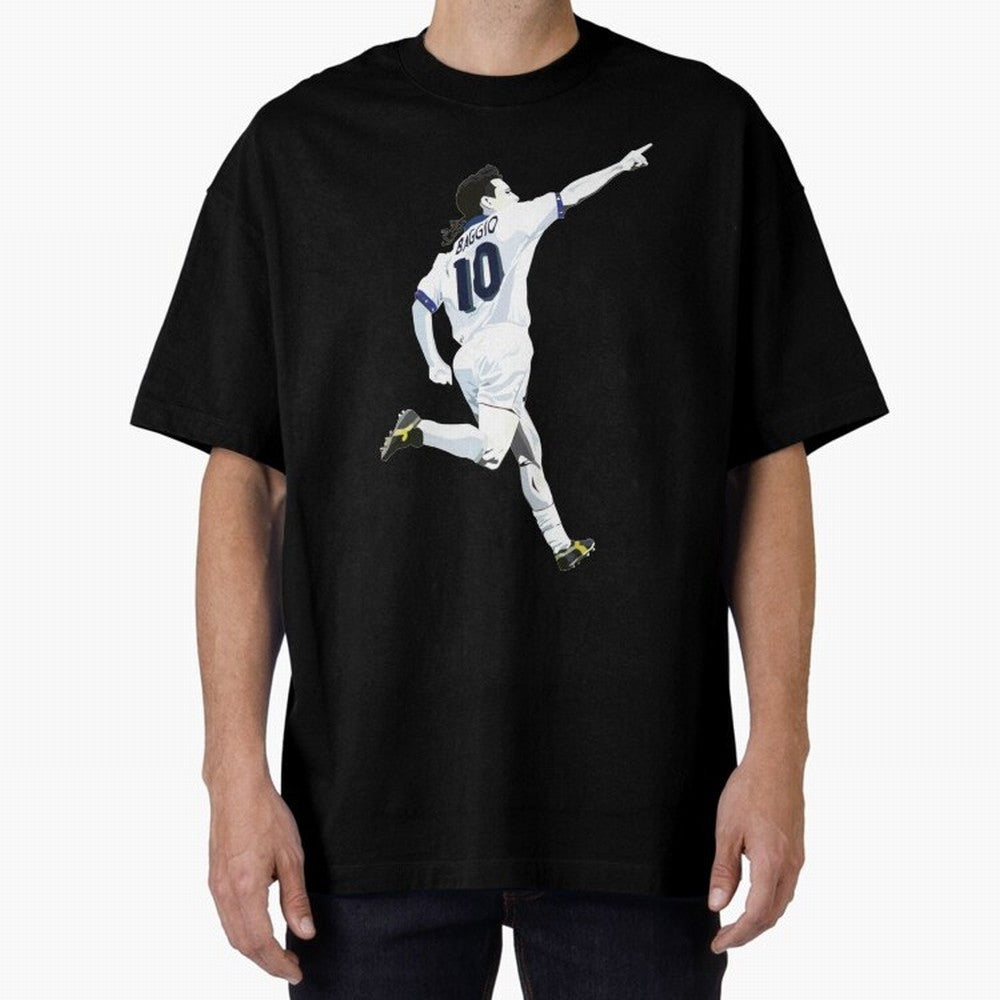 Roberto Baggio - Italy | Mbappe gift Oversized T-Shirt Celebrate the Magic of FIFA World Cup 2026 Group Stage for Fans of Cristiano Ronaldo and Argentina, France and Brazil, Bringing Tournament Hype, Historic Matchups, Family Viewing Parties and