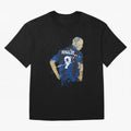 Ronaldo Number 9 Art Oversized T-Shirt Step into FIFA World Cup 2026 USA Canada Mexico for Fans of Neymar and France, Bringing Championship Spirit, Famous Goals, Roaring Crowds and International Football Unity; Made for Die Hard Supporters, Soccer